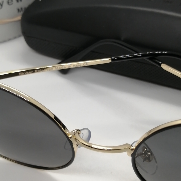 New Stryker Polarized Sunglass Black Gold Gray - Picture 4 of 8